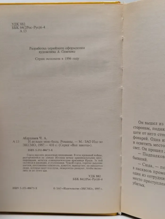 Вне закона. И возьми мою боль
