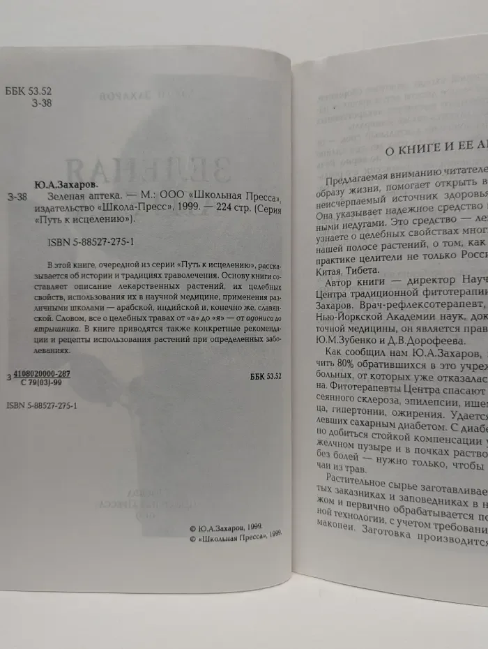 Путь к исцелению. Зеленая аптека