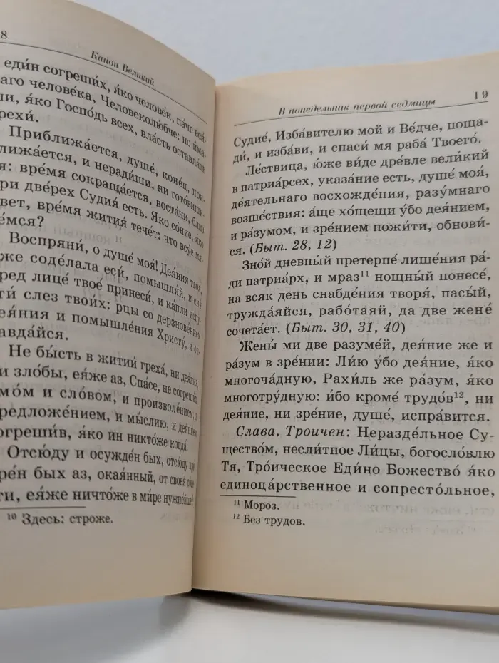 Службы Великого поста. Великий канон Андрея Критского. Мариино стояние. Двенадцать страстных евангелий