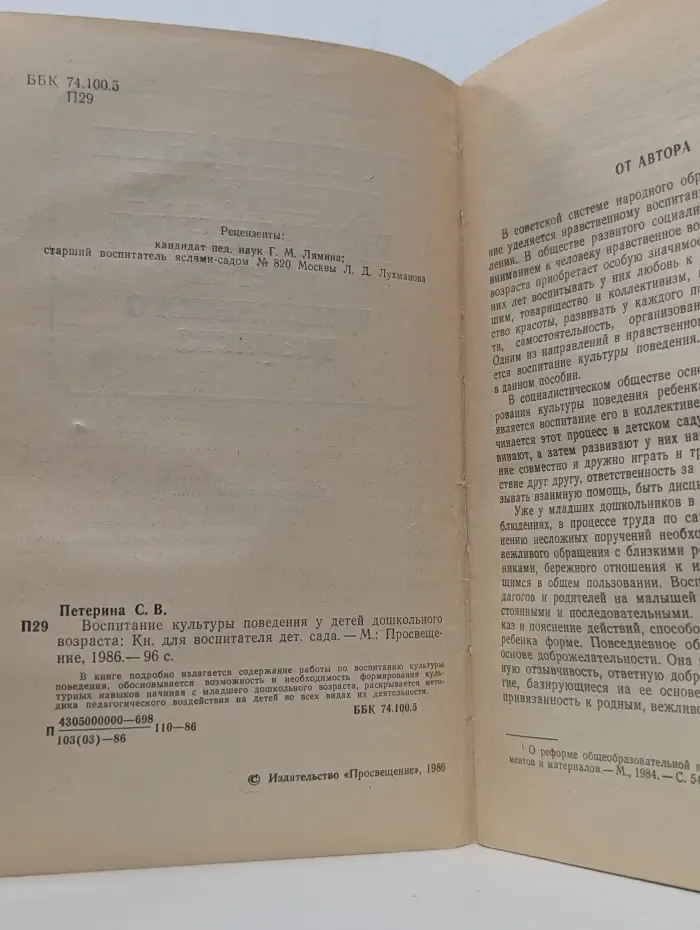 Воспитание культуры поведения у детей дошкольного возраста