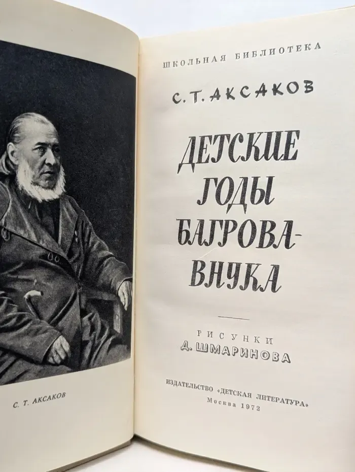Школьная библиотека. Детские годы Багрова-внука