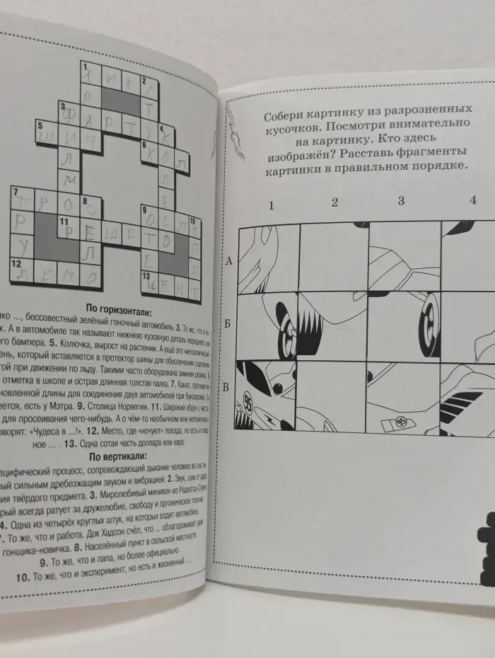 Сборник кроссвордов и головоломок КИГ №1008 (Тачки)