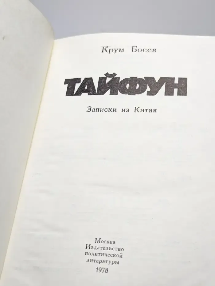 Тайфун. Записки из Китая