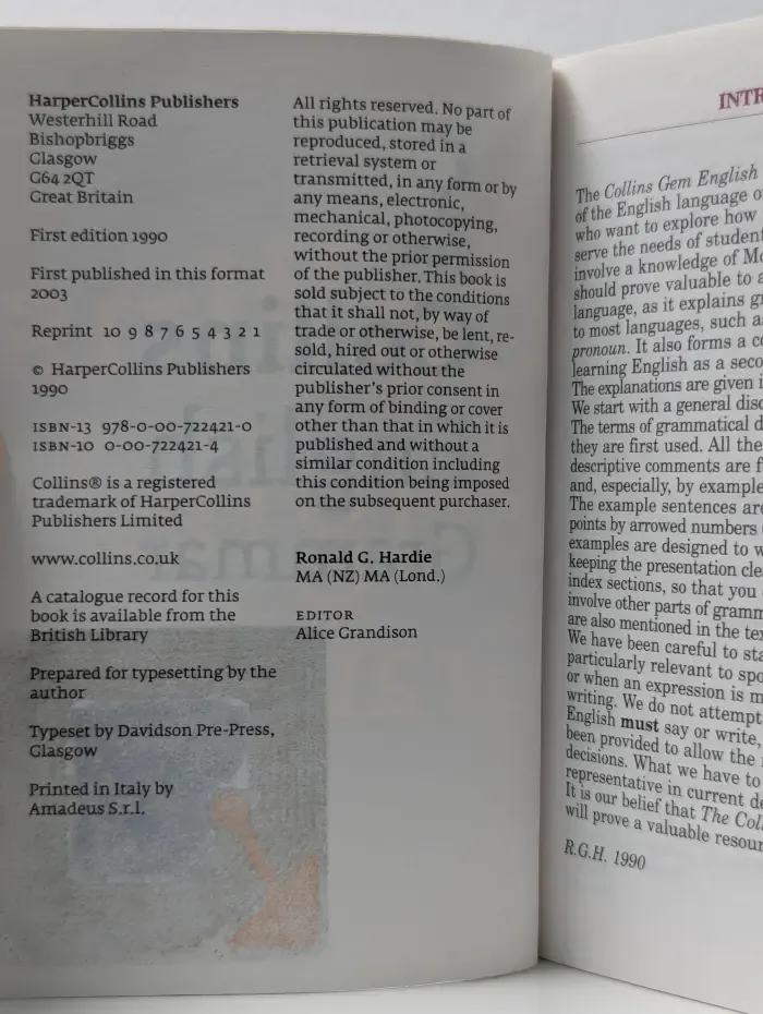 Collins English Grammar in Colour