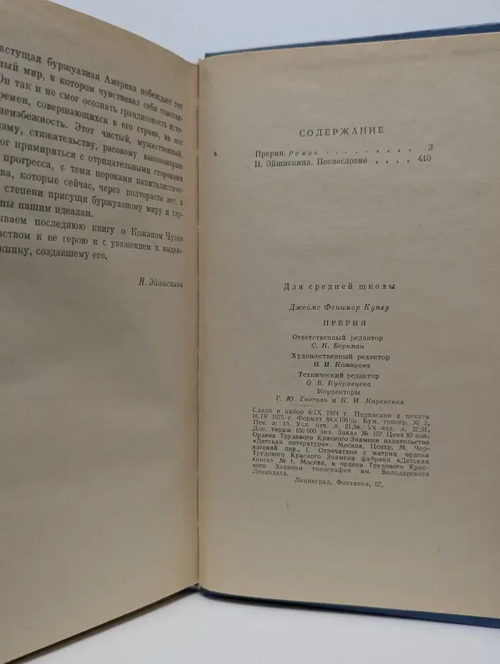 Школьная библиотека. Прерия