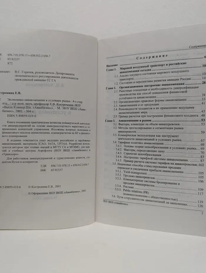 Экономика авиакомпании в условиях рынка