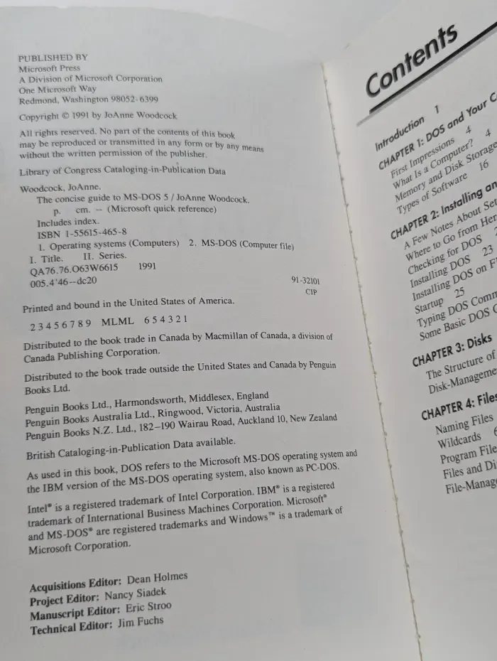 The Concise Guide to MS-DOS 5.0