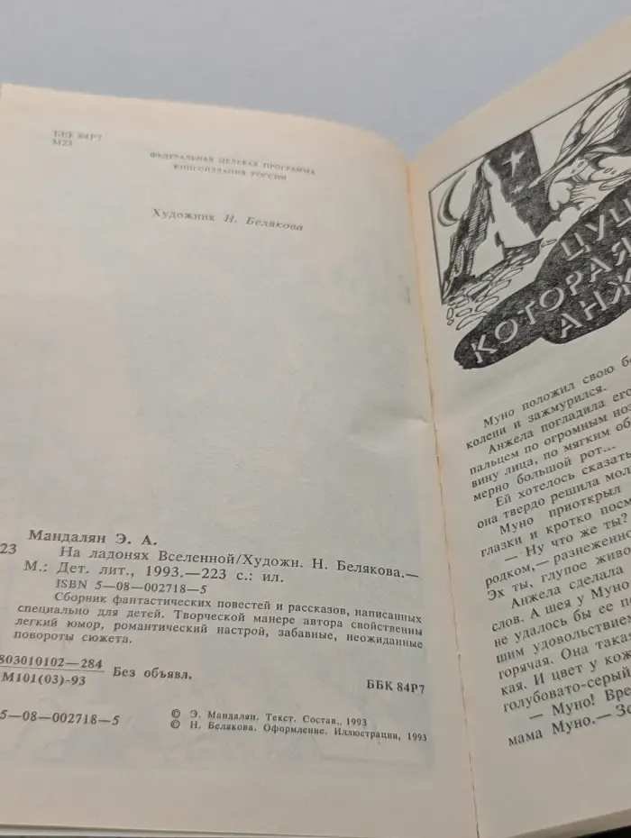 Фантастика для детей. На ладонях Вселенной