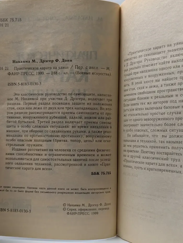 Боевые искусства. Практическое карате на улице