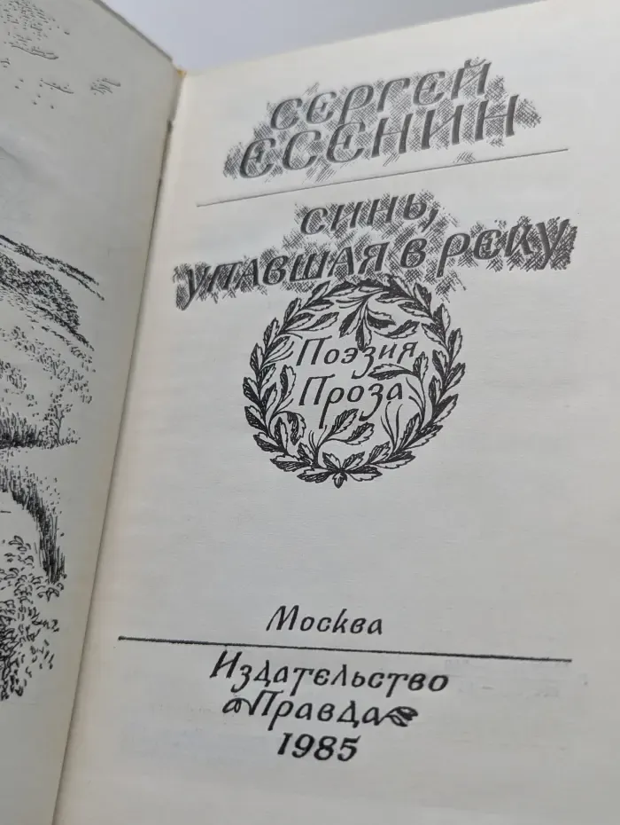 Синь, упавшая в реку