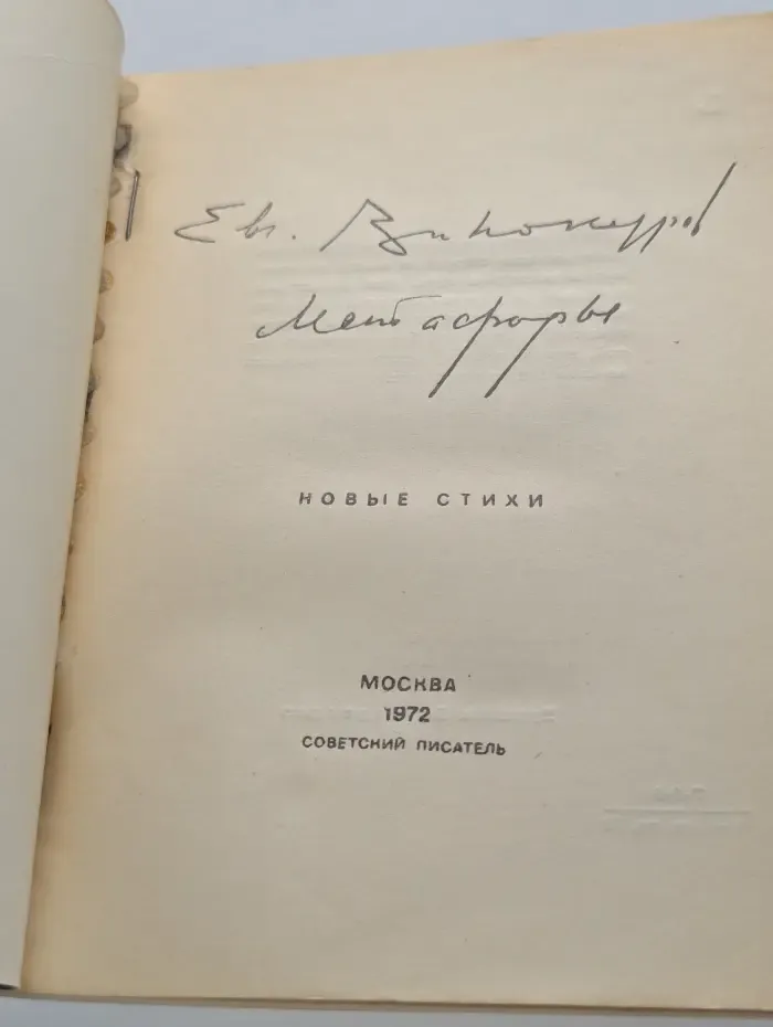 Евгений Винокуров. Метафоры