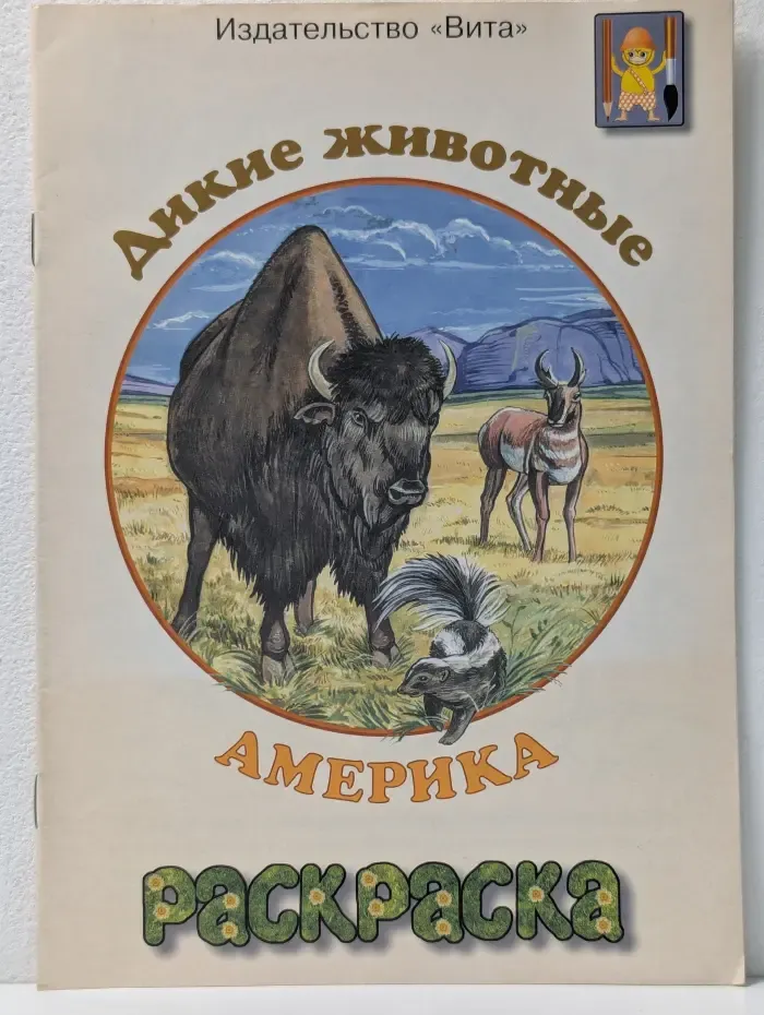 Дикие животные Америки. Раскраска