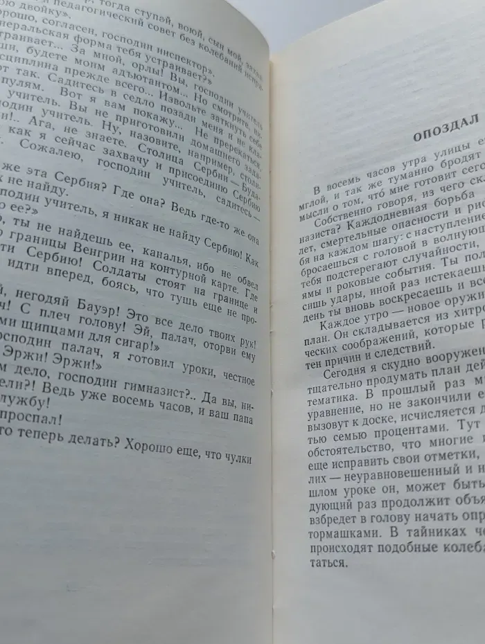 Извините, господин учитель...