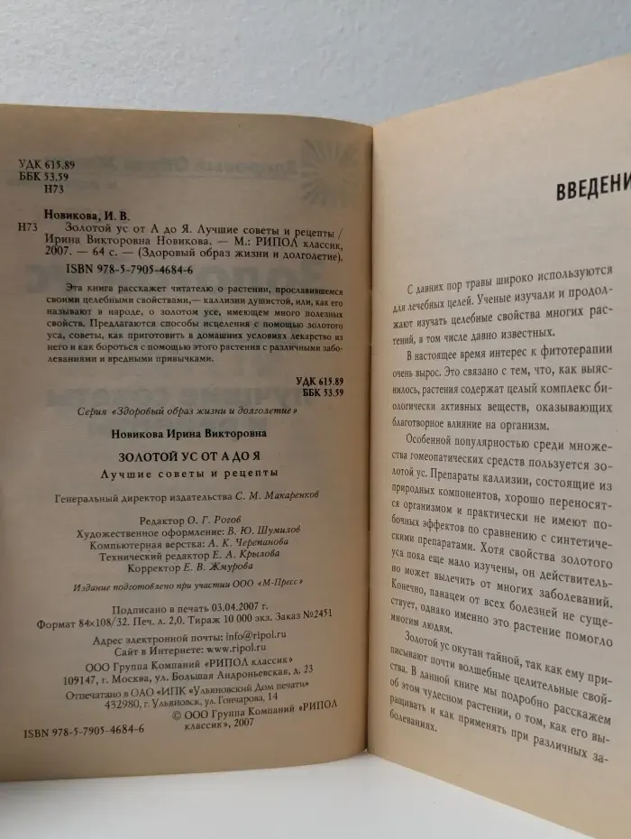 Здоровый образ жизни и долголетие. Золотой ус от А до Я. Лучшие советы и рецепты