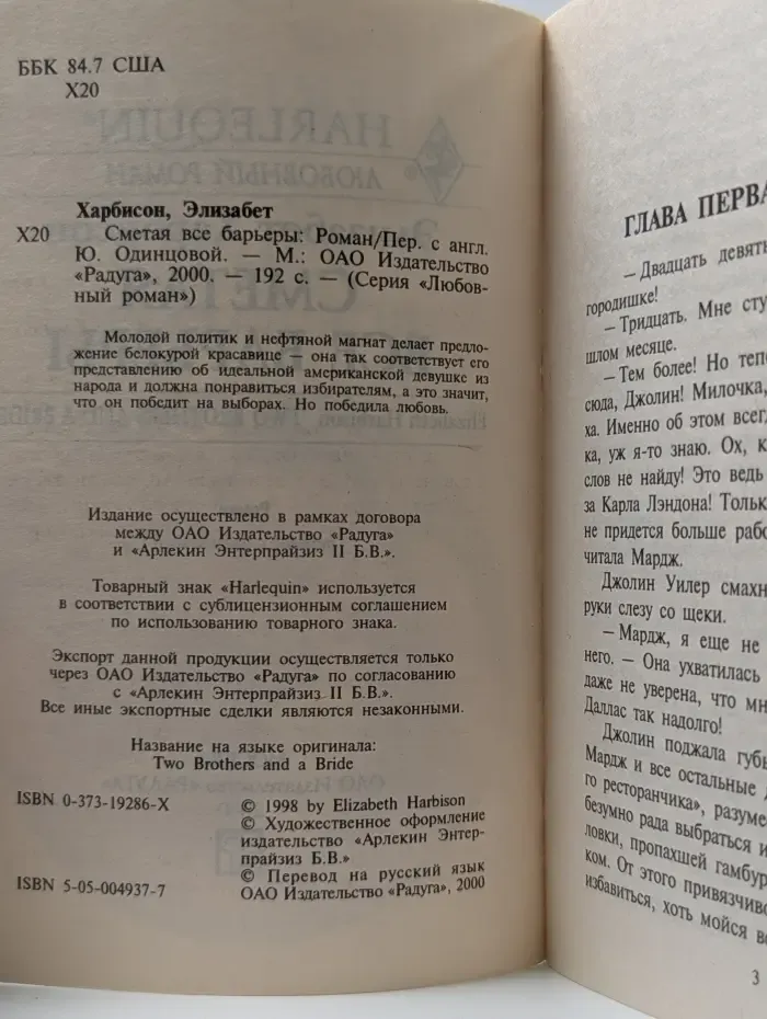 Любовный роман. Сметая все барьеры