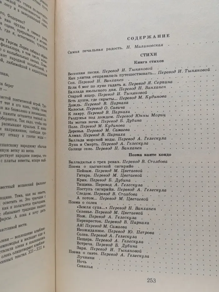 Школьная библиотека. Федерико Гарсия Лорка. Избранное