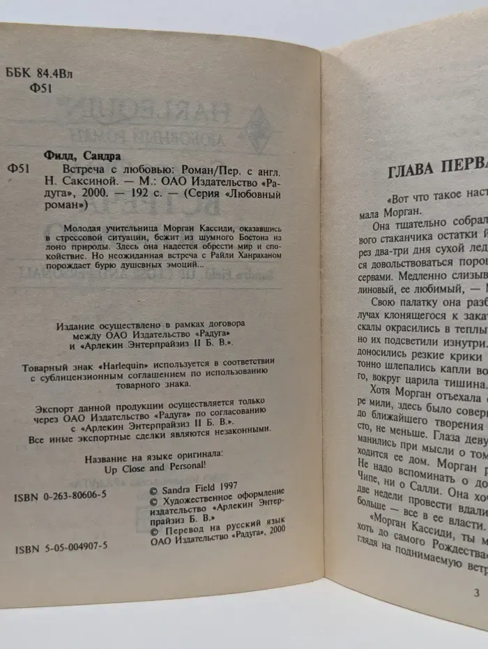 Любовный роман. Harlequin. Встреча с любовью