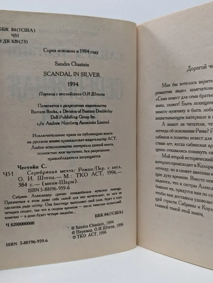 Мини-Шарм. Серебряная мечта