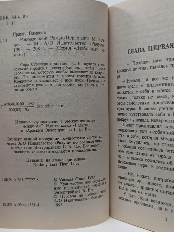 Любовный роман. Роковое пари