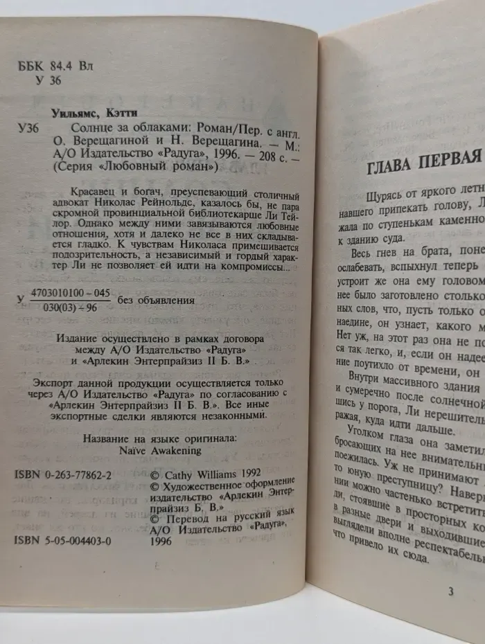 Любовный роман. Солнце за облаками