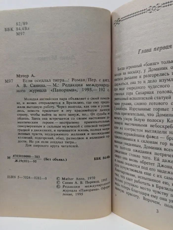 Панорама романов о любви. Если оседлал тигра...