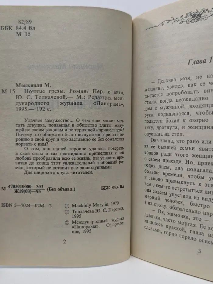 Панорама романов о любви. Ночные грезы