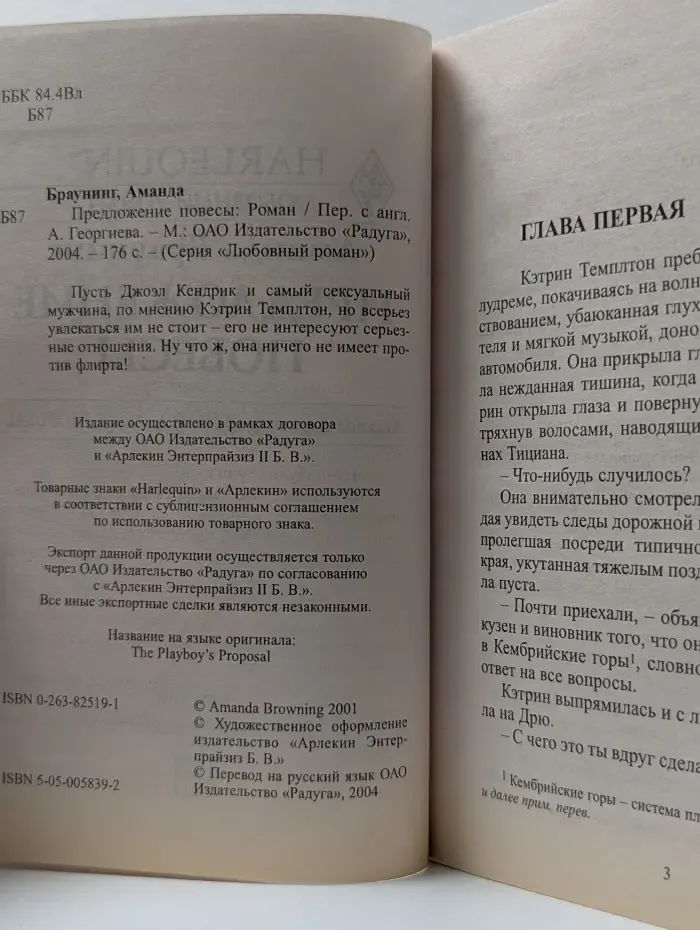 Любовный роман. Предложение повесы