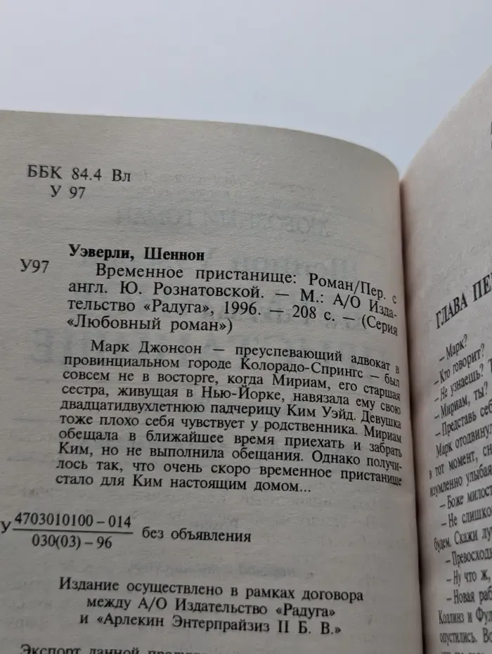 Любовный роман. Временное пристанище