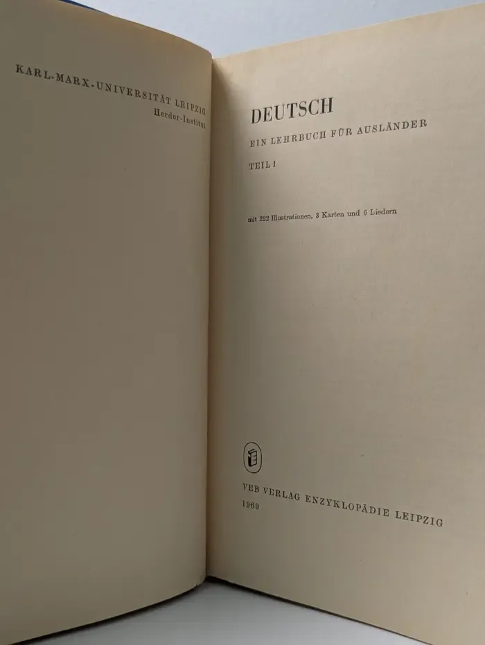 Deutsch: Ein Lehrbuch für Ausländer. Teil 1
