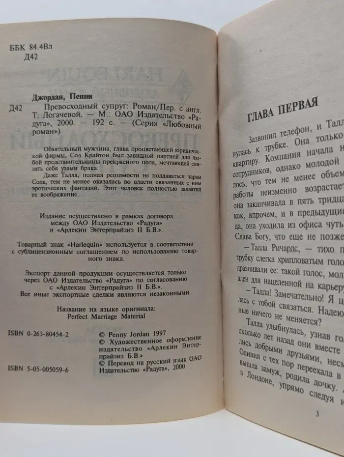 Любовный роман. Превосходный супруг