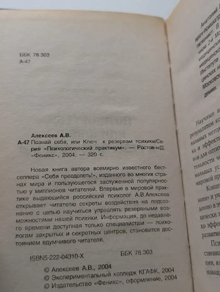 Психологический практикум. Познай себя, или Ключ к резервам психики