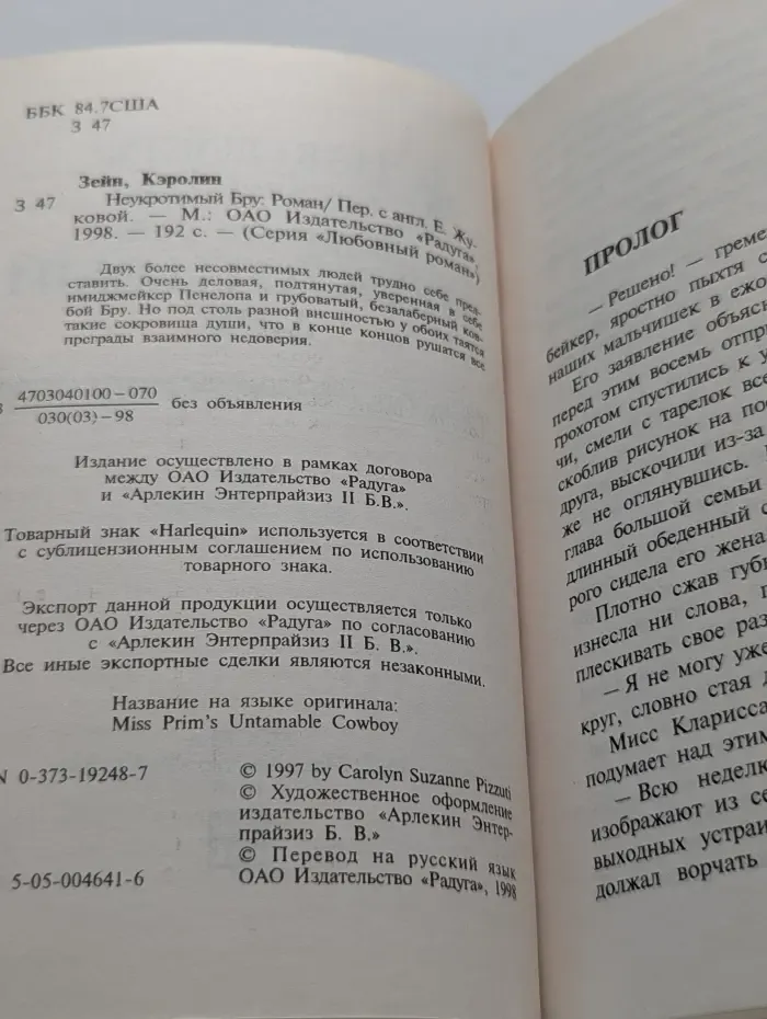 Любовный роман. Неукротимый Бру
