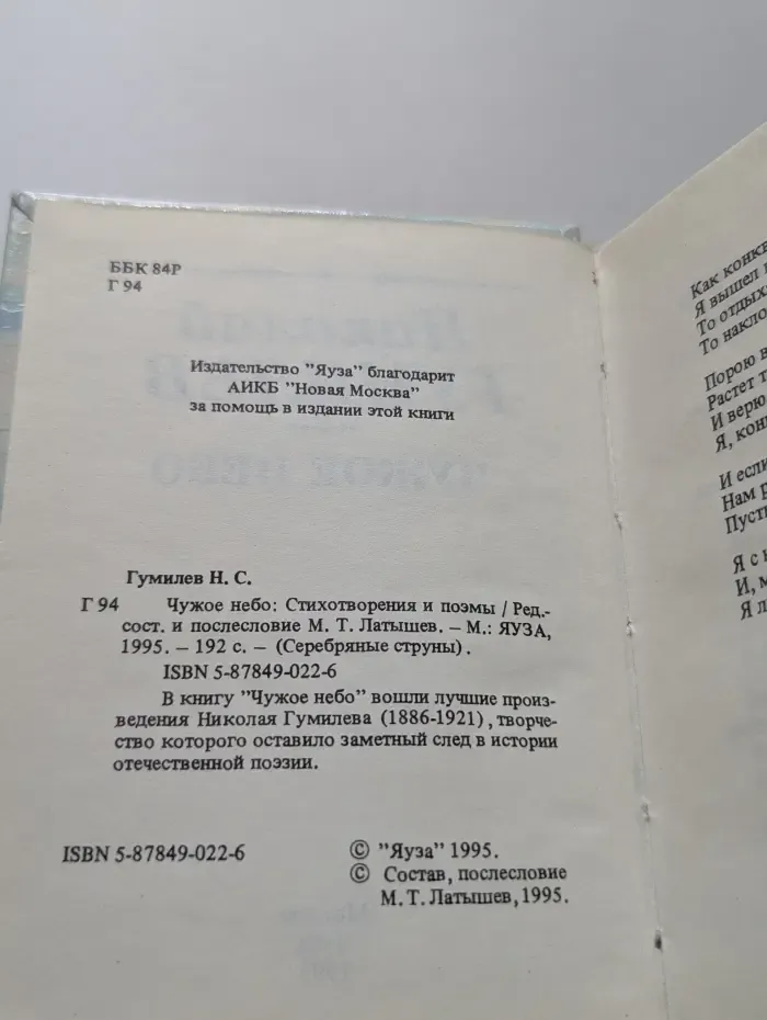 Серебряные струны. Чужое небо