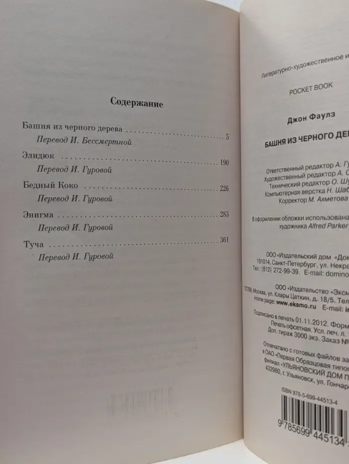 Pocket book. Башня из черного дерева