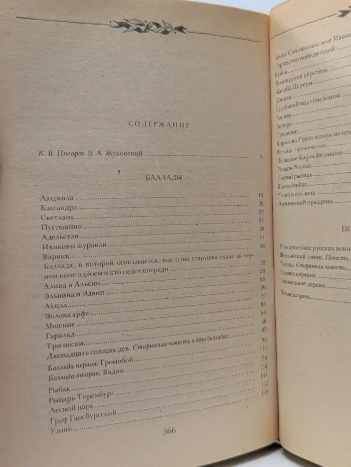 В. А. Жуковский. Баллады, поэмы и сказки