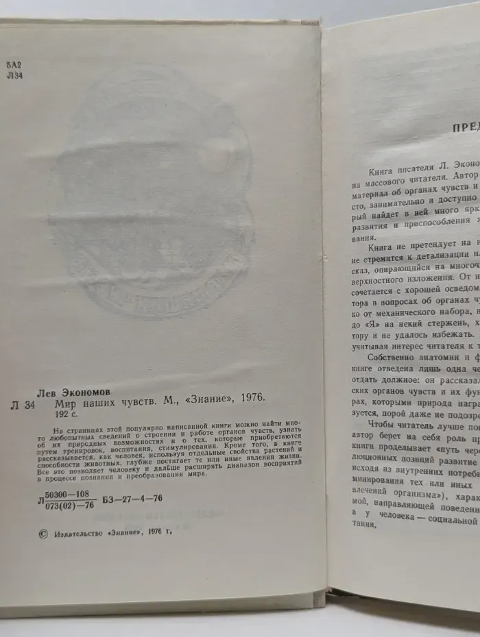 Мир наших чувств
