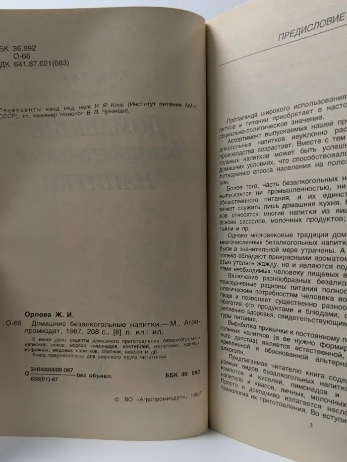 Домашние безалкогольные напитки