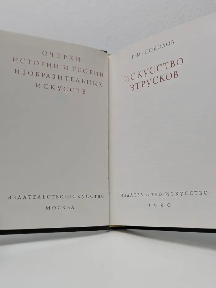 Очерки истории и теории изобразительных искусств. Искусство этрусков