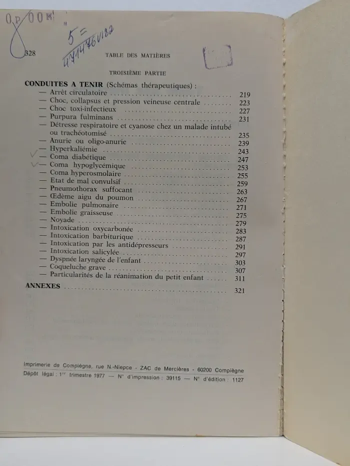 Manuel de Reanimation Medicale