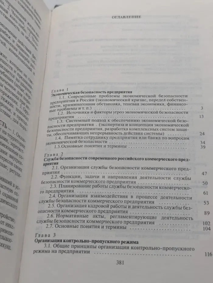 Безопасность предпринимательской деятельности
