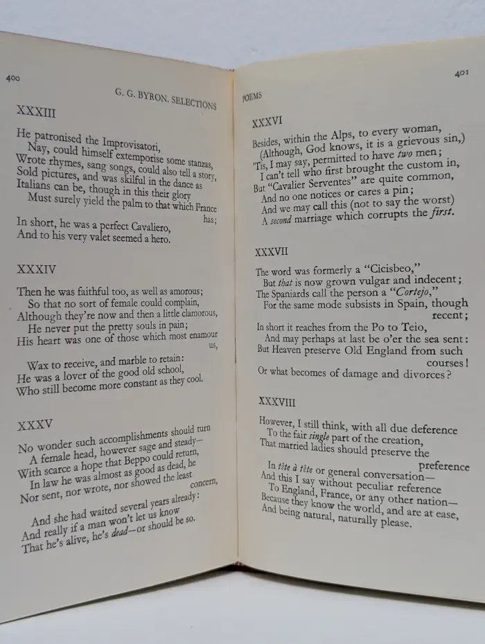 Selections from Byron