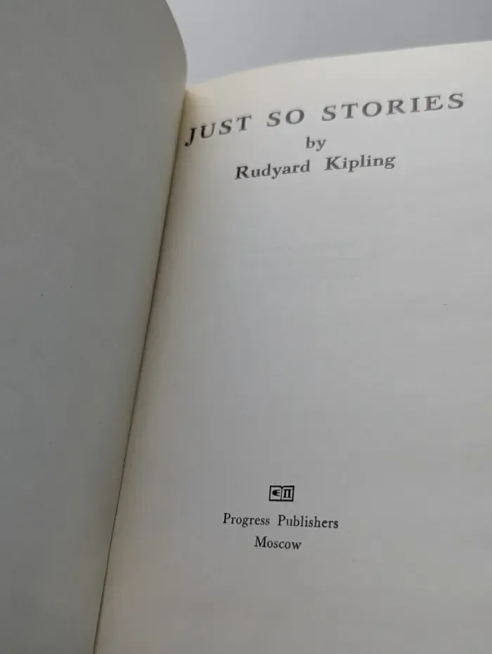 Rudyard Kipling. Just so stories