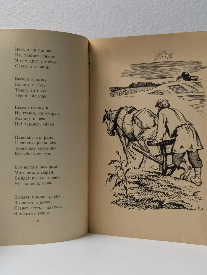 Школьная библиотека. Песня пахаря