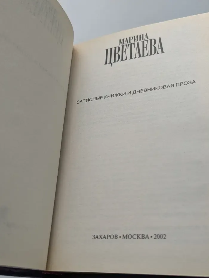 Марина Цветаева. Записные книжки и дневниковая проза