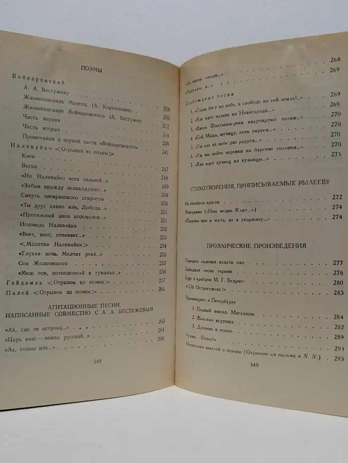 К. Ф. Рылеев. Сочинения