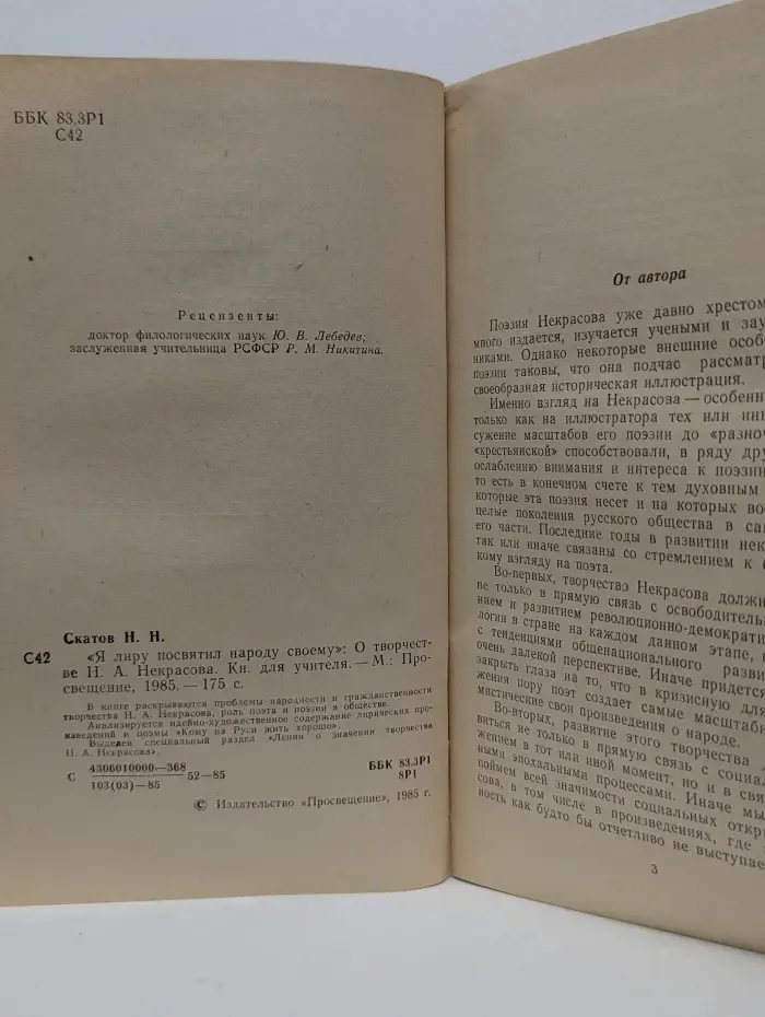 Я лиру посвятил народу своему. О творчестве Н. А. Некрасова