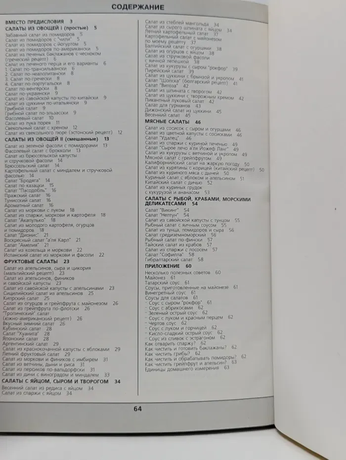 99 салатов. Рецепты и иллюстрации