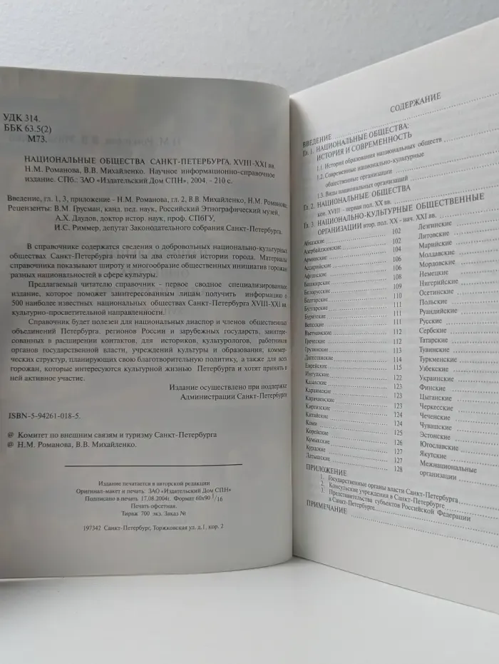 Национальные общества Санкт-Петербурга. XVIII-XXI век.