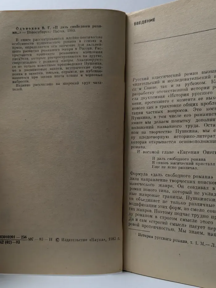 Литературоведение и языкознание. И даль свободного романа...
