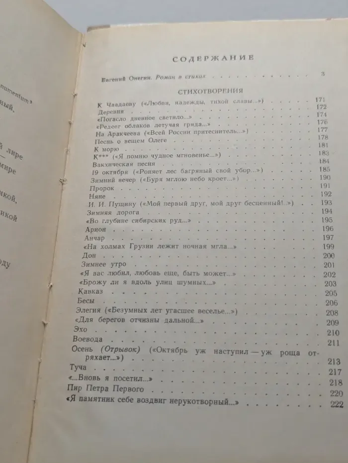Школьная библиотека. Евгений Онегин. Стихотворения